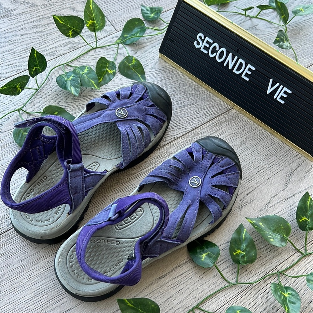 Keen purple hiking sandals